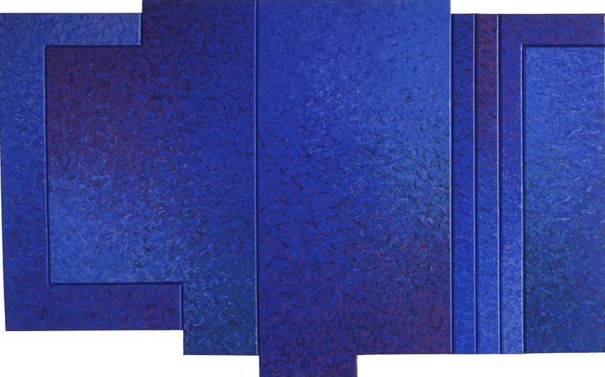 Seven Panel C Structure in Blues, 1991